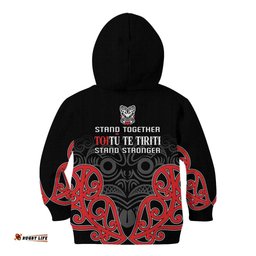 Toitu Te Tiriti 1840 Aotearoa Kid Hoodie Stand Together Stand Stronger