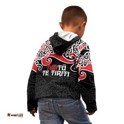 Aotearoa Toitu Te Tiriti Kid Hoodie New Zealand Stand Together Stand Stronger