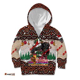 Penrith Panthers Christmas Kid Hoodie Rugby Australia Mascot