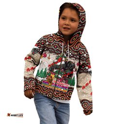 Penrith Panthers Christmas Kid Hoodie Rugby Australia Mascot