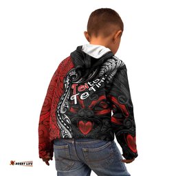 Aotearoa Toitu Te Tiriti Kid Hoodie New Zealand Honour the Treaty Te Tiriti Is Us