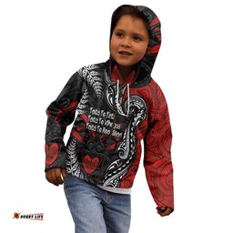 Aotearoa Toitu Te Tiriti Kid Hoodie New Zealand Honour the Treaty Te Tiriti Is Us