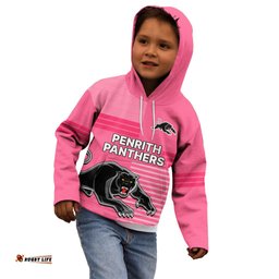 Penrith Panthers Rugby Kid Hoodie Proud The Panthers Comeback Pink
