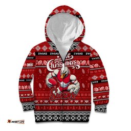 Personalized Swans Football Xmas Kid Hoodie Australia AFL Mascot