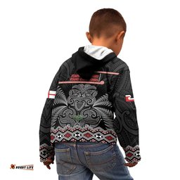 Aotearoa Toitu Te Tiriti Kid Hoodie Stand Together! Stand Stronger! NZ Tiki
