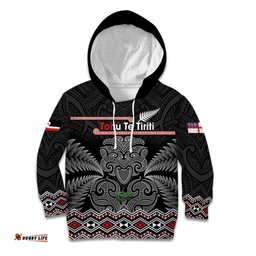Aotearoa Toitu Te Tiriti Kid Hoodie Stand Together! Stand Stronger! NZ Tiki