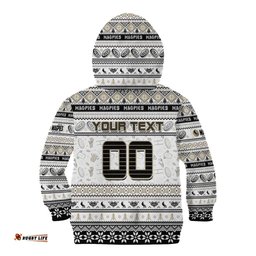 Personalized Magpies Football Xmas Kid Hoodie Australia AFL Mascot