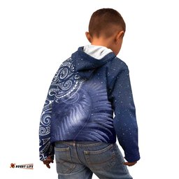 New Zealand Galaxy Fern Kid Hoodie