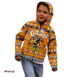 Personalized Tigers Football Xmas Kid Hoodie Australia AFL Mascot