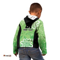 Australian Stars Cricket Custom Kid Hoodie Minimalism Aboriginal