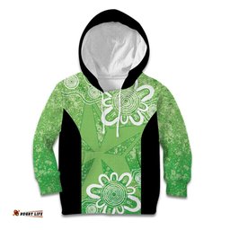 Australian Stars Cricket Custom Kid Hoodie Minimalism Aboriginal