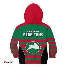 NRL Rabbitohs Rugby Kid Hoodie Simple Style