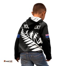 Personalised New Zealand Football Ferns Kid Hoodie Women World Cup Sporty Vibes