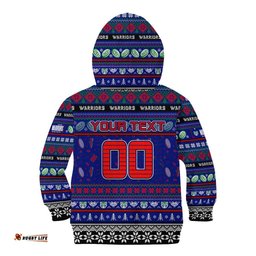 Personalized New Zealand Warriors Rugby Xmas Kid Hoodie Australia NRL Mascot