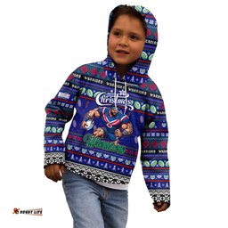 Personalized New Zealand Warriors Rugby Xmas Kid Hoodie Australia NRL Mascot