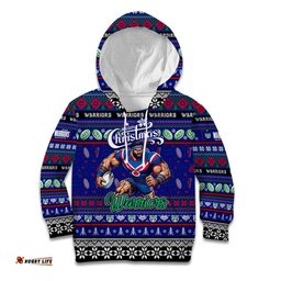 Personalized New Zealand Warriors Rugby Xmas Kid Hoodie Australia NRL Mascot