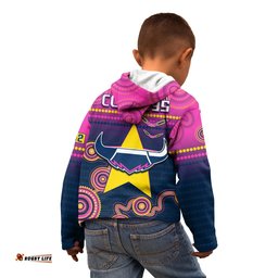 Cowboys Rugby Hoodie KID Aboriginal Go Premiers North Queensland