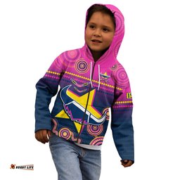 Cowboys Rugby Hoodie KID Aboriginal Go Premiers North Queensland