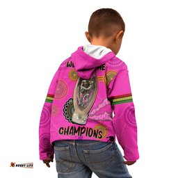 Panthers Hoodie KID Aboriginal Premiers We Are The Champions With Trophy
