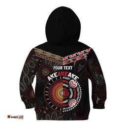Aotearoa and Australia Indigenous Kid Hoodie Stand Together For Te Tiriti