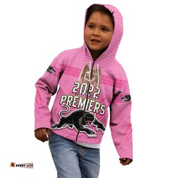 Panthers Proud Hoodie KID Back to Back Premiers Version Pink