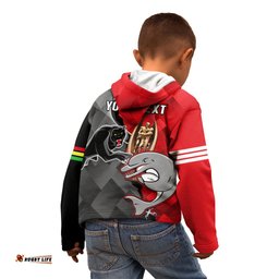 Personalised Panthers And Dolphins Kid Hoodie Sporty Version