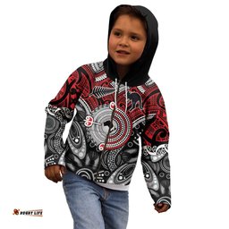 Aotearoa and Australia Kid Hoodie New Zealand Honour The Treaty Ake!Ake!Ake!