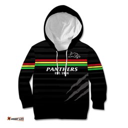 Penrith Panthers Rugby Kid Hoodie The Riff Est 1966 Black Sporty