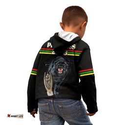 Panther Premierships Kid Hoodie Go Champions Black Simple Style
