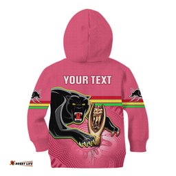 Personalised Panthers Kid Hoodie Premiers Back To Back Pink Version