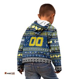 Personalized Cowboys Rugby Xmas Kid Hoodie Australia NRL Mascot