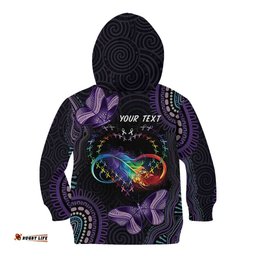 Australia Aboriginal Dot Arts Kid Hoodie Fight Cancer In All Colors