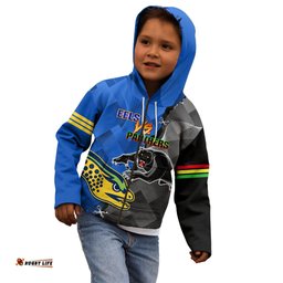 Personalised Panthers And Eels Kid Hoodie Sporty Version