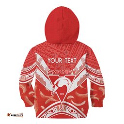 Personalised Swans Football Kid Hoodie 2024 Swannies Mascot Go Champions