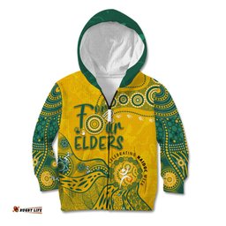 Personalised NAIDOC Week Aboriginal Kid Hoodie Australia Socceroos Indigenous