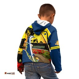 Cowboys ANZAC Day Kid Hoodie Rosemary Starring Night Style
