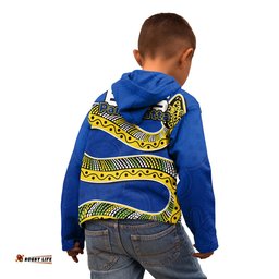 Eels Rugby Hoodie KID Aboriginal Art Simple Style