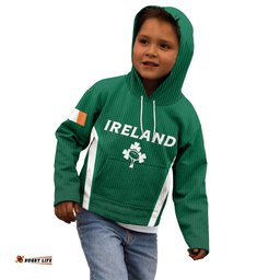 Personalised Ireland Rugby Kid Hoodie World Cup GO Shamrocks