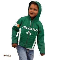 Personalised Ireland Rugby Kid Hoodie World Cup GO Shamrocks