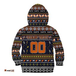 Personalized Giants Football Xmas Kid Hoodie Australia AFL Mascot