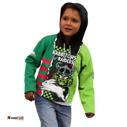 NRL Combine Rabbitohs and Raiders Kid Hoodie Sporty Style