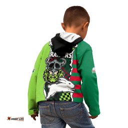 NRL Combine Rabbitohs and Raiders Kid Hoodie Sporty Style
