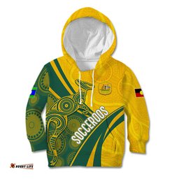 Personalised Australia Soccer Socceroos Indigenous Kid Hoodie World Cup