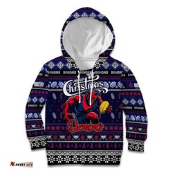 Personalized Demons Football Xmas Kid Hoodie Australia AFL Mascot