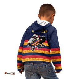 AFL Adelaide Christmas Personalised Kid Hoodie with Crows Mascot