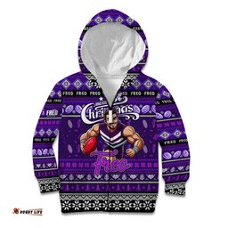Personalized Freo Football Xmas Kid Hoodie Australia AFL Mascot