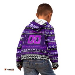 Personalized Freo Football Xmas Kid Hoodie Australia AFL Mascot