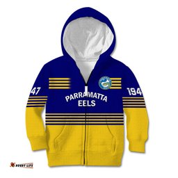 Eels Rugby Kid Hoodie Parramatta 1947 Dynamic Blue