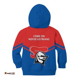 Newcastle Knights Rugby Kid Hoodie Novocastrians Sporty Style