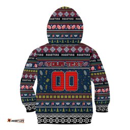 Personalized Roosters Rugby Xmas Kid Hoodie Australia NRL Mascot